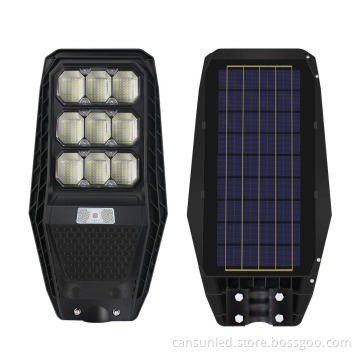 All-In-One Outdoor LED Solar Street Light with IP65 Waterproof - 100W/200W/300W Control Integrated Road Lamp